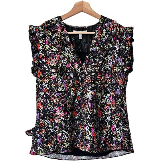 Derek Lam 10 Crosby 8 Women's Floral Ruffle Blouse - Picture 1 of 9